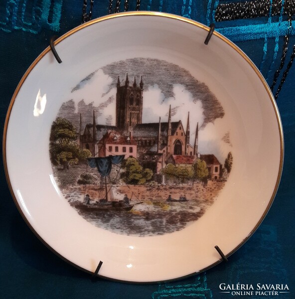Castle porcelain plate, wall plate 1 (m3354)