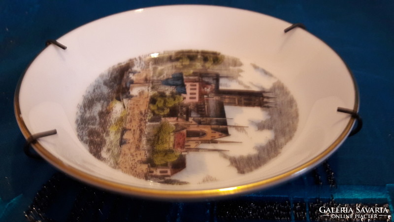 Váras porcelán tányér, falitányér 1 (M3354)