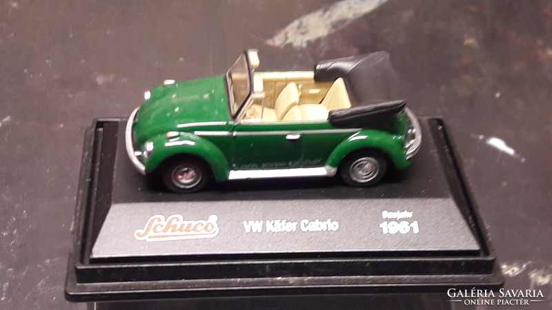 VW Kafer, bogár cabrio 1961, retro játék, veterán modell, old timer