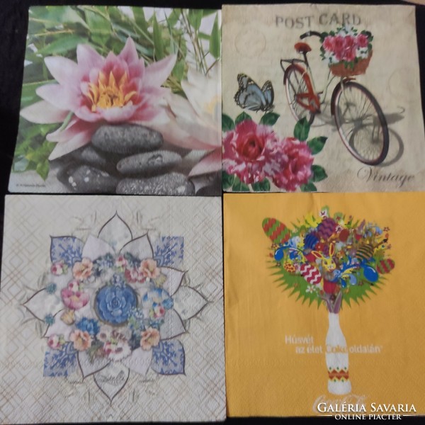 10 mixed special napkins in one collection or for decoupage technique