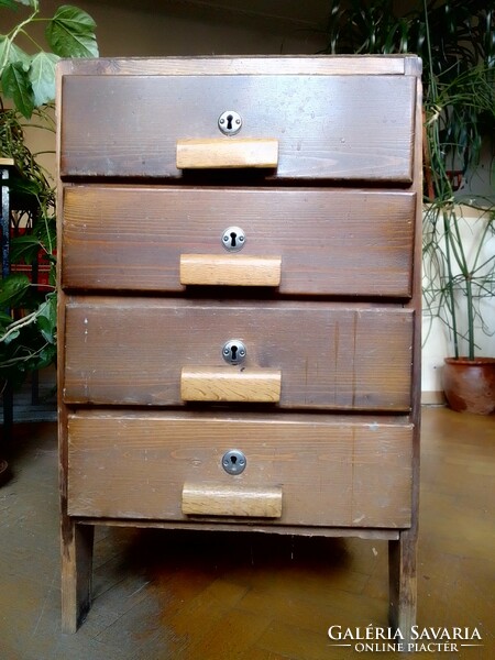 2 Practical old retro uvaterv wood drawer cabinet design engineer drawing office storage desk workshop
