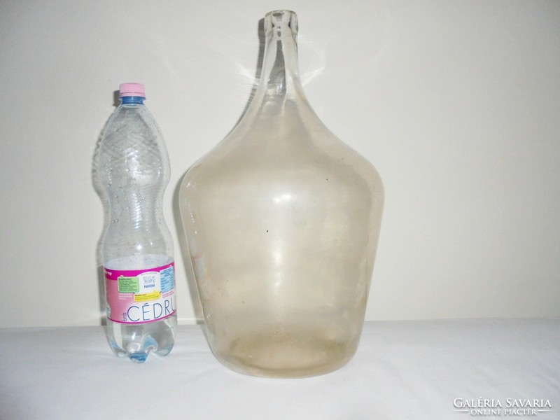 Old demison - blown glass bottle - approx. 10 Liter