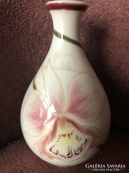 Zsolnay orchid vase.