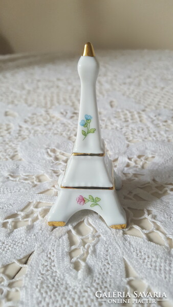Limoges porcelain, eiffel tower shaped salt shaker