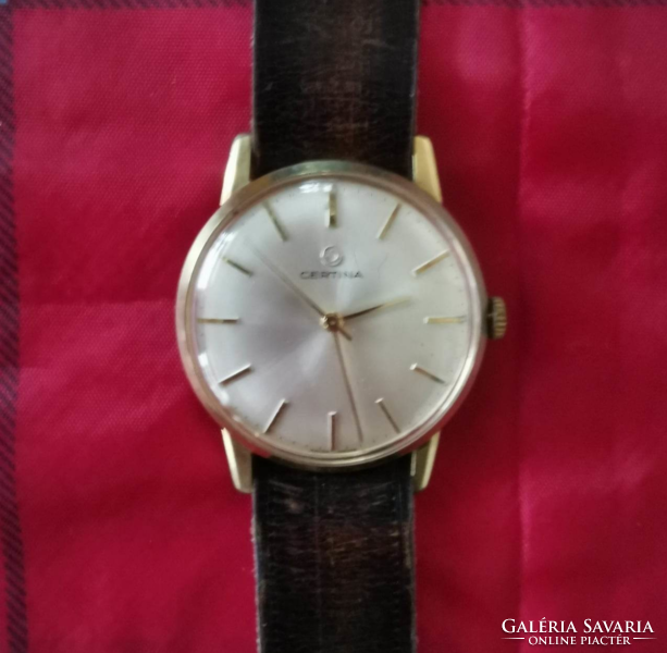 Certina gold-plated wristwatch in beautiful condition with precisely working Swiss movement