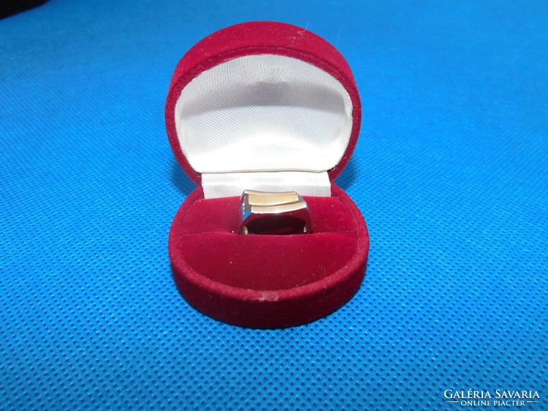 Arany Art deco 14 k Női kétszínű gyűrű   4.2 gr