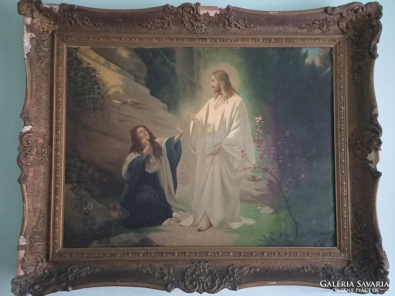 Large framed church picture of Jesus Christ