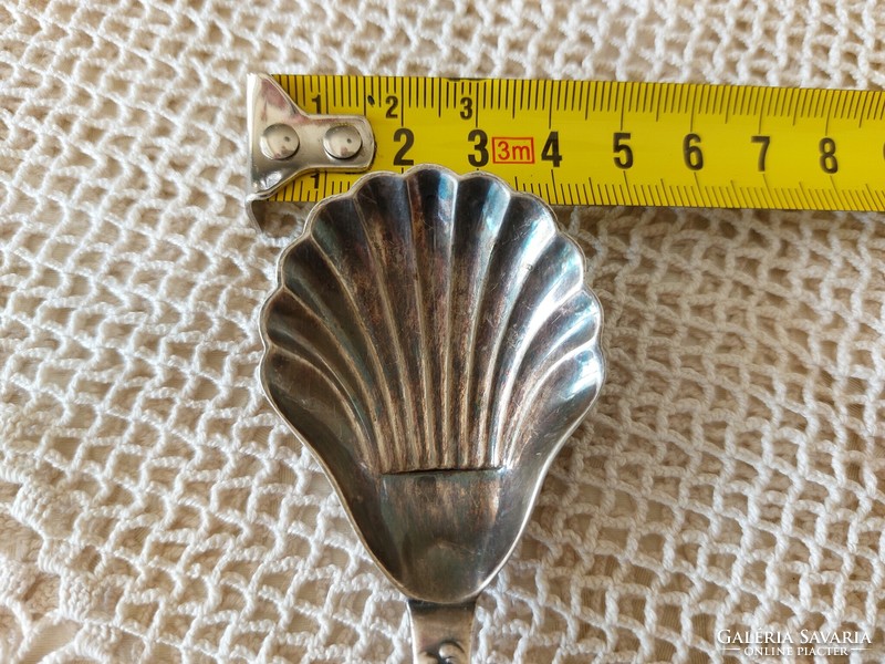 Old sugar spoon wellner alpaca shell shaped teaspoon