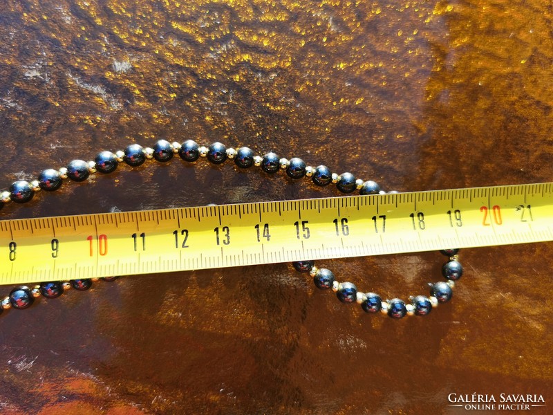 Hematite necklace, bracelet