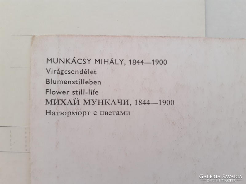 Régi képeslap Munkácsy Mihály festményei levelezőlap 3 db