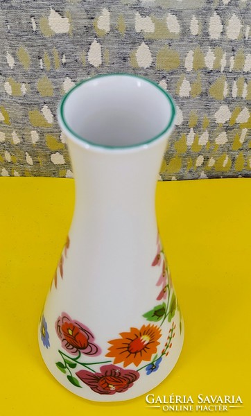 Porcelain vase with small floral pattern