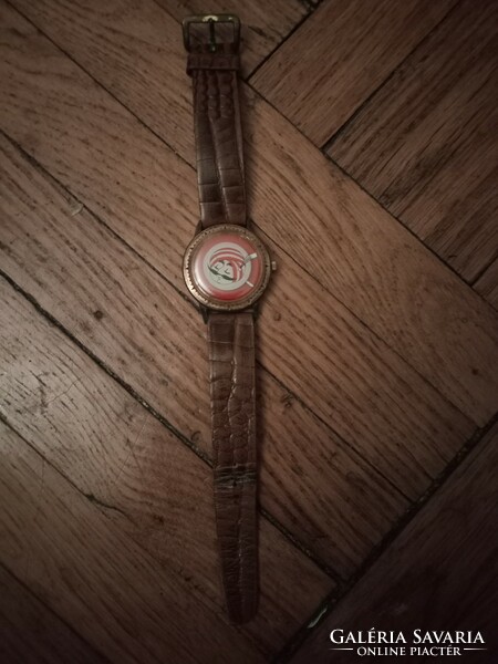 Rare vintage working mechanical incabloc men's air india advertising watch from the 1960s