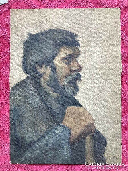 Bearded man -- watercolor