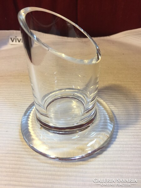 Glass pen holder, table decoration, glass vase (aé3)