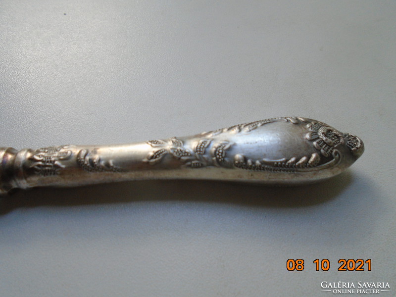 Baroque pattern with silver-plated handle Soviet Russian polished knife with stainless steel blade