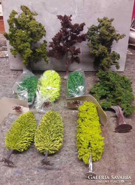 H0,1:87, trees, model, retro toy, outdoor table, electric railway