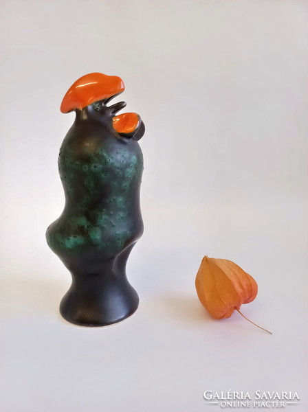 Applied ceramic rooster