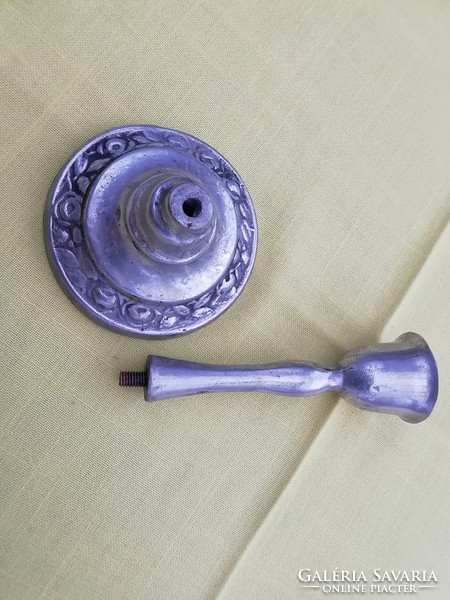 Antique metal candle holder