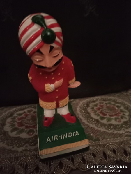Rare air-india maharaja figurine and bag from the 1960s