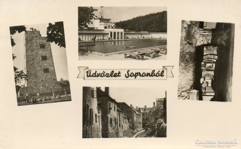 059 --- Futott képeslap   Sopron - részletek