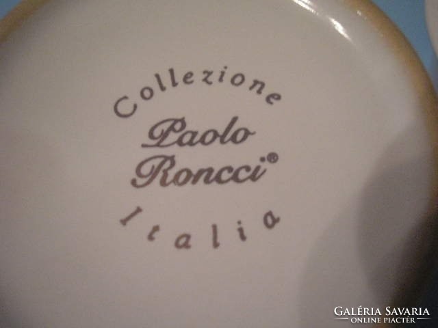 U12 Paolo Roncci, jelzett porcelán teáscsésze külön belső  szűrővel + tetővel ritkaság eladó