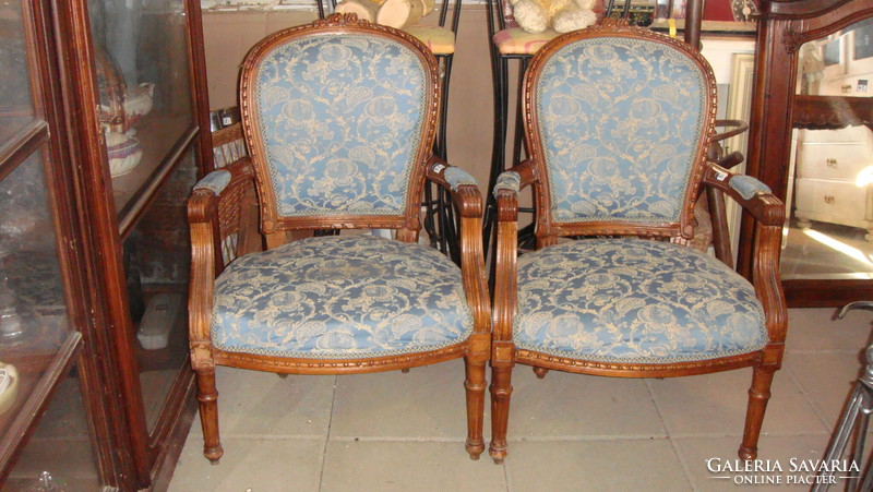 Pair of Viennese Baroque armchairs.