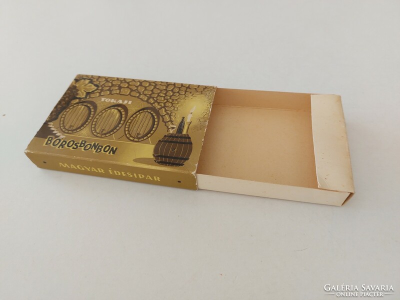 Régi Tokaji Borosbonbon doboz 1968 Szerencsi Csokoládégyár