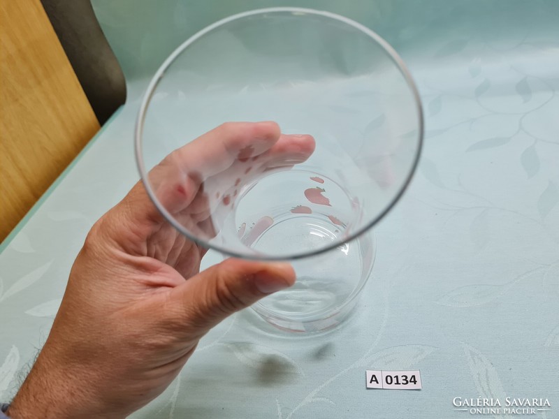 A0134 Eper mintás italos üveg 23 cm