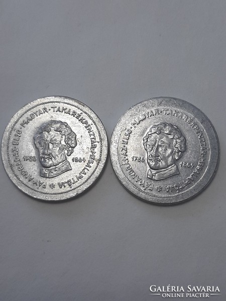 Rare! András Fáy World Thrift Day 2 coins 1967 and 1975 2