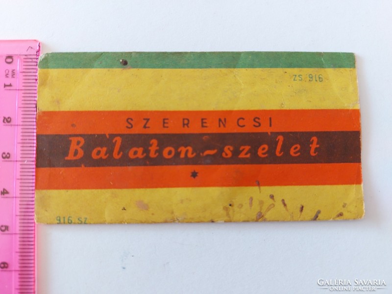 Old chocolate paper balaton slice, chocolate factory in Serencs