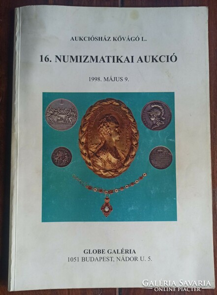 Five (3 Hungarian + 2 foreign) numismatic auction catalogs between 1997-2003.