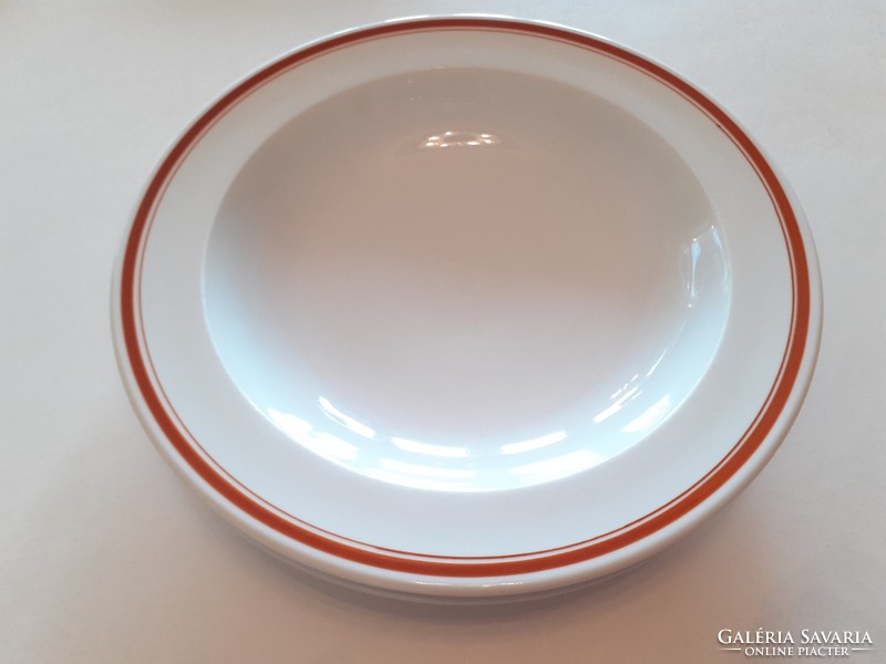 Old lowland porcelain striped plate 2 pcs