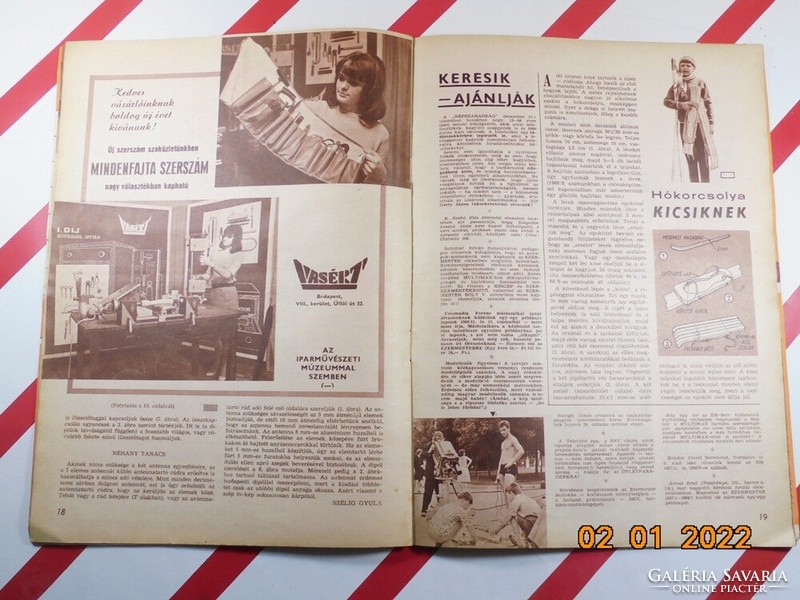 Régi retro Ezermester hobbi barkács újság - 70/1 - 1970 január - Születésnapra