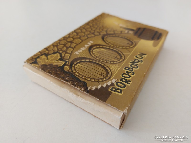 Régi Tokaji Borosbonbon doboz 1968 Szerencsi Csokoládégyár