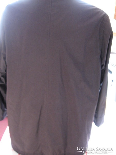 Black element lined silk balloon men's jacket