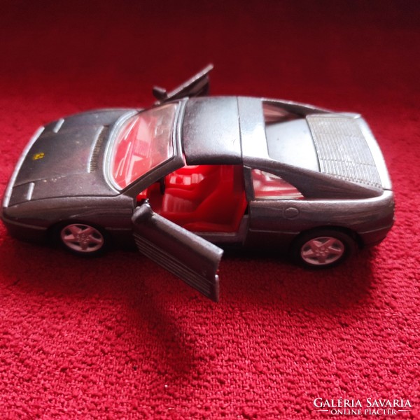 Gray Ferrari 348 car model, model car