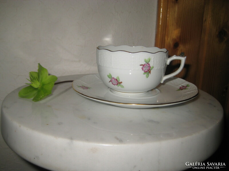 Herendi ,  régi  eton mintás    teás csésze   8,8 cm +  alj  15,6   cm