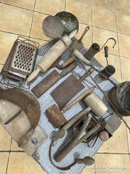 Old kitchen utensils