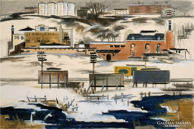 Dickinson - suburb - canvas reprint