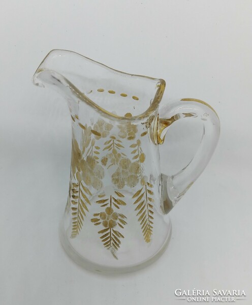 Antique blown glass cream pourer for tea, from the 1800s