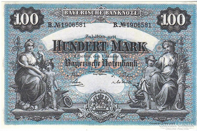 German states 100 German marks 1900 replicas