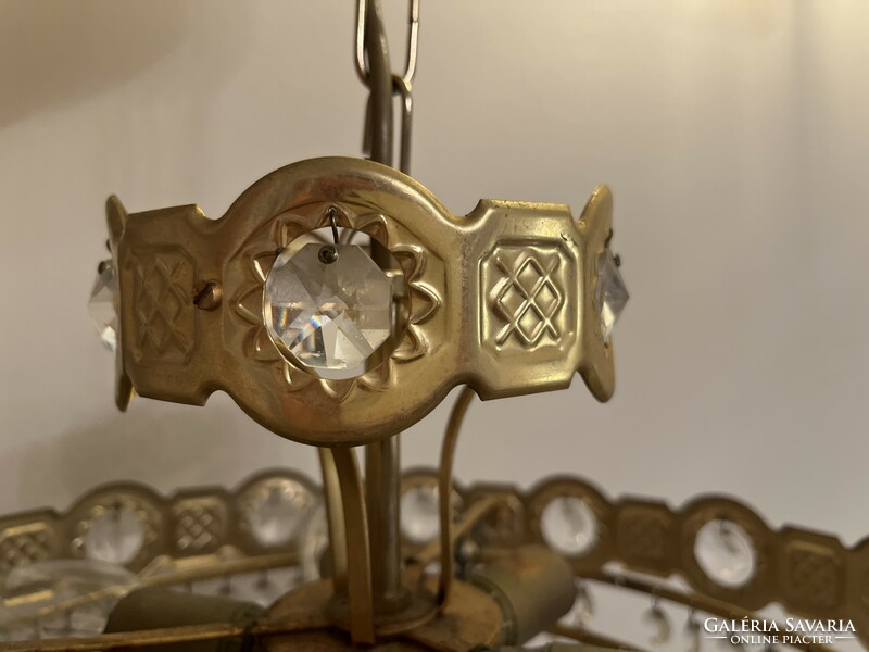 Lamp and chandelier sale! Orion-molecz, premium quality Austrian crystal chandelier, six-bulb, four-level