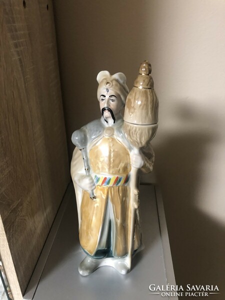 Polanszky Ukrainian Kazakh porcelain figure or vodka holder.