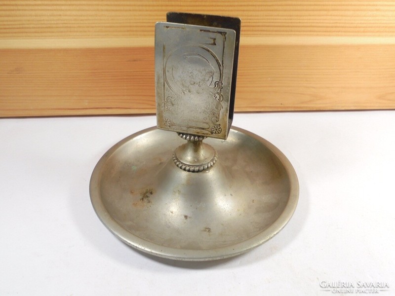 Antique marked Sandrik alpaca - art nouveau ash and match holder ashtray ashtray circa 1920s