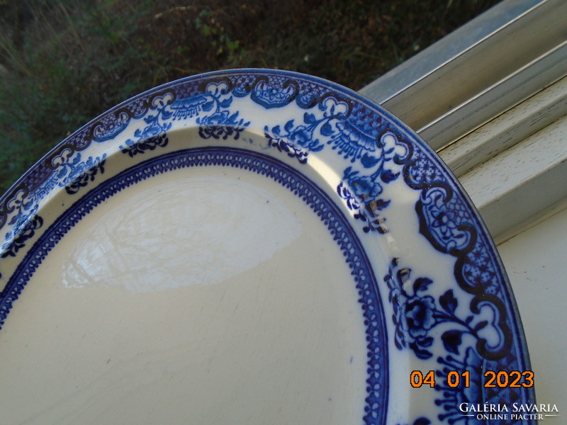 19.sz  CHUSAN ETRURIA  Wedgwood kobaltkék Keleti virágmintás  tányér