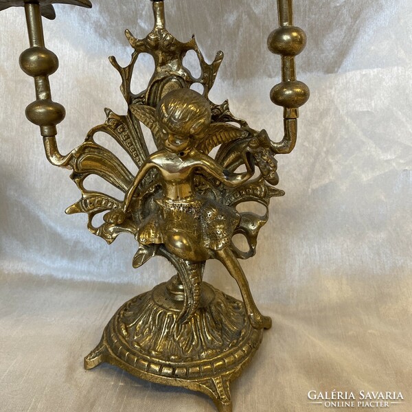 Copper candle holder angelic