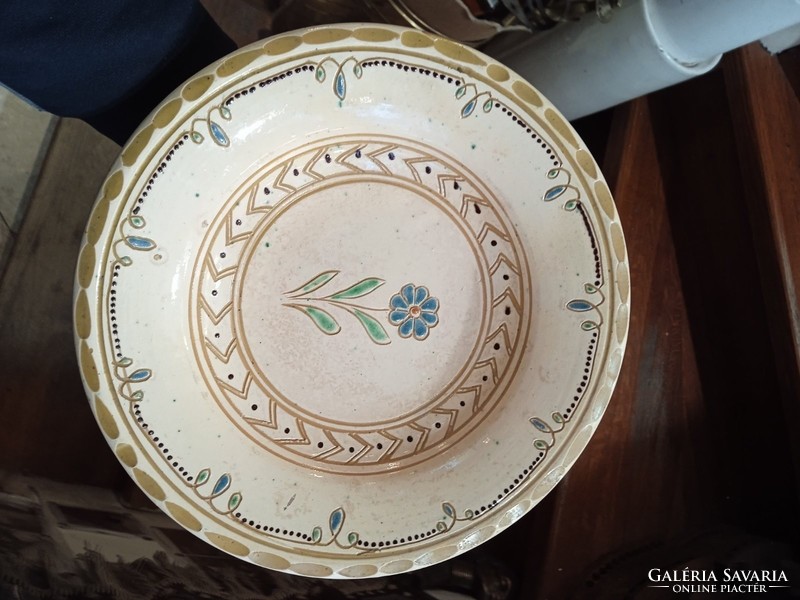 Ceramic bowls, old, Austrian, marked, 24 cm wall plates.