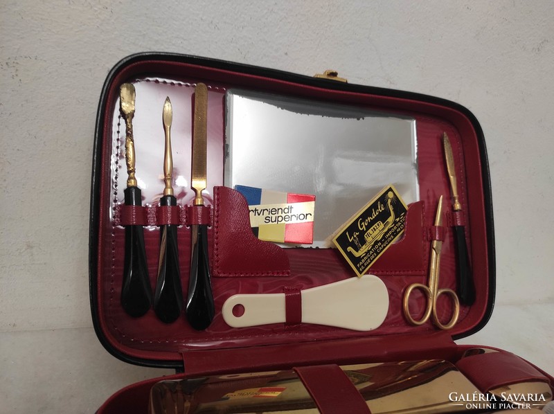 Retro hairdresser bag tool makeup artist travel toiletry set 194