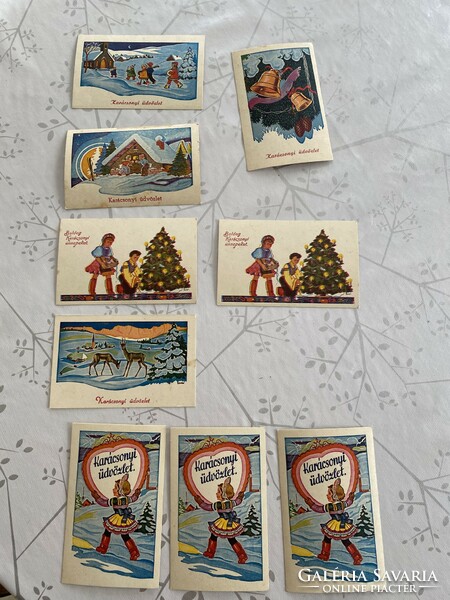 Karácsonyi képeslapok nem használt