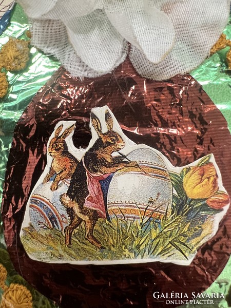 Bunny Easter decoration from old papers